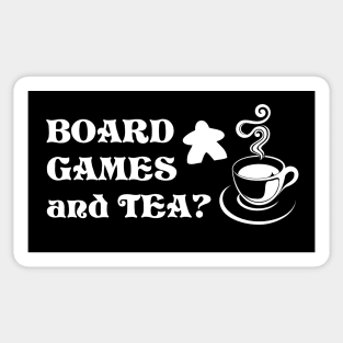 Board Games and Tea? Sticker